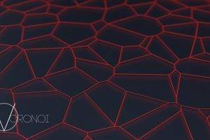 Voronoi Diagram, Abstract, Minimalism, Blender, Network