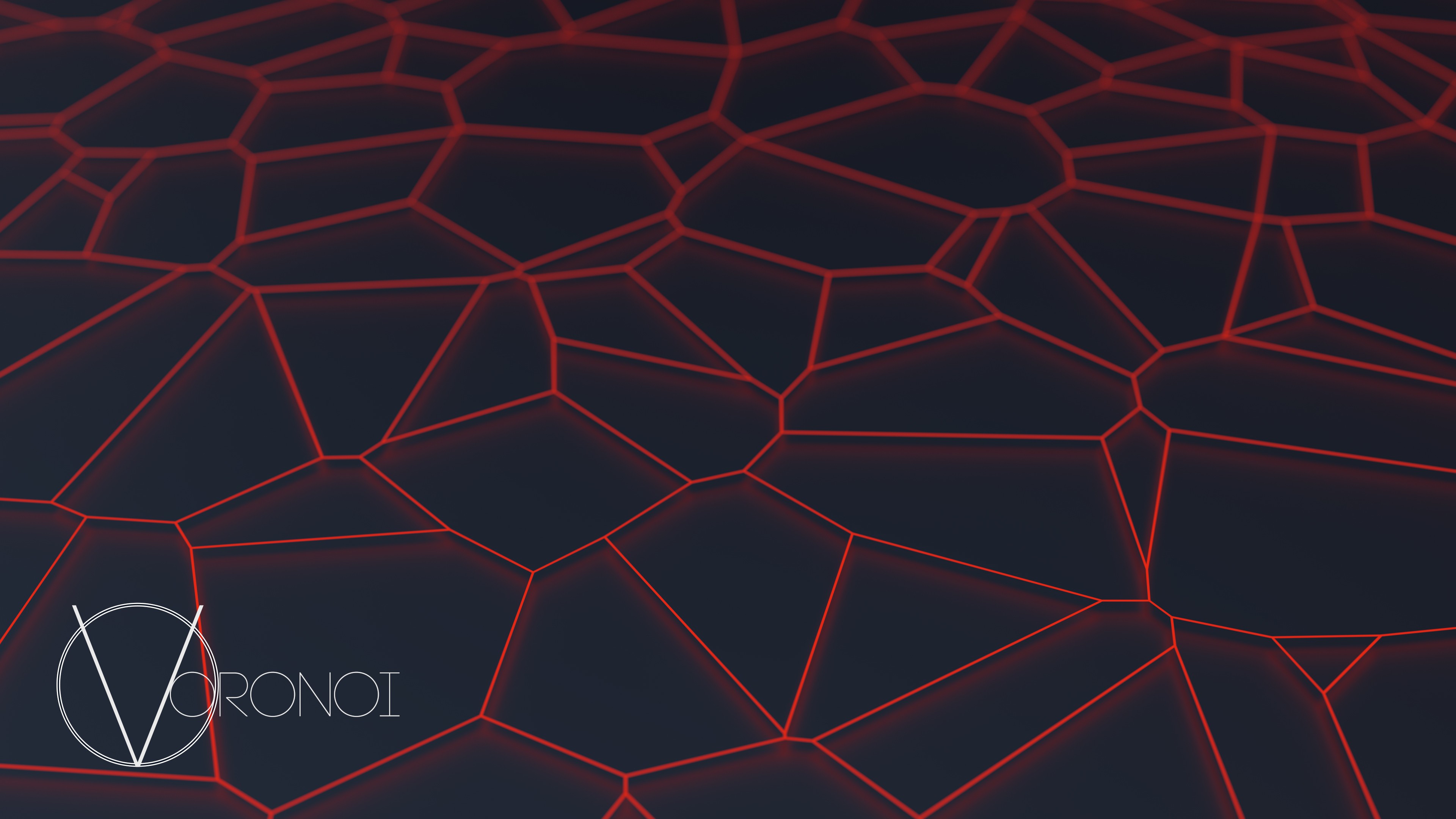 Voronoi Diagram Abstract Minimalism Blender Network Wallpapers HD 
