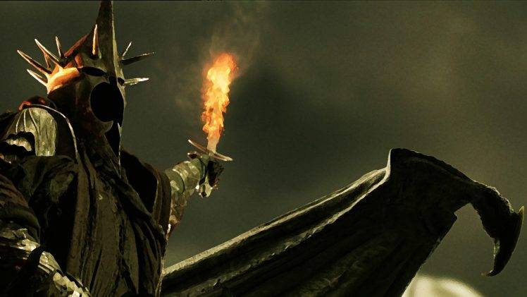 Witchking Of Angmar, Nazgûl, The Lord Of The Rings, Sword, Fire HD Wallpaper Desktop Background