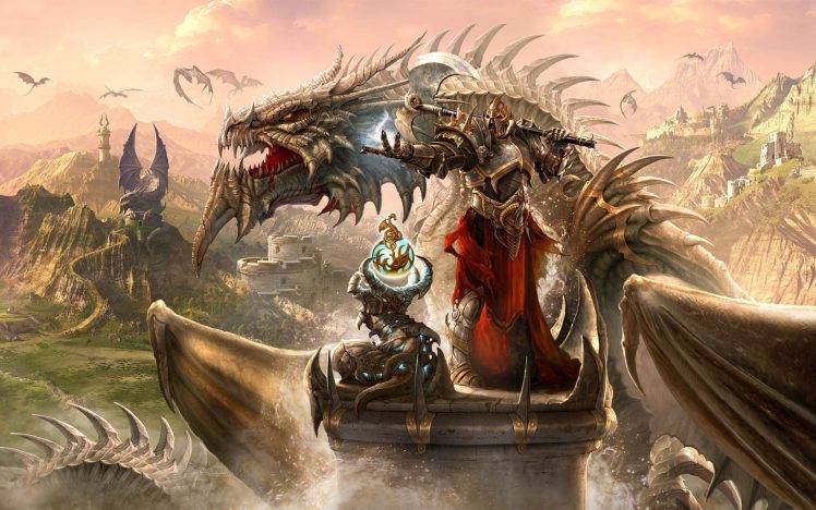 Dragon Eternity, Video Games, Fantasy Art, Dragon HD Wallpaper Desktop Background