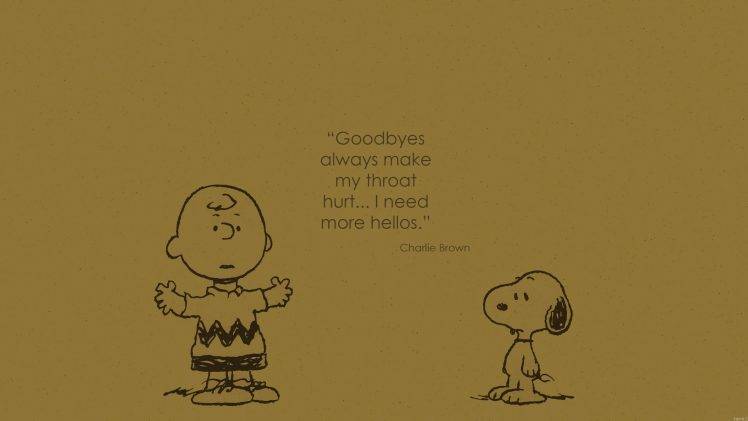 Snoopy, Charlie Brown, Quote HD Wallpaper Desktop Background