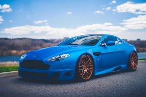 car, Aston Martin, Blue Cars