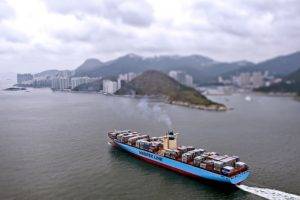 tilt Shift, Container Ship, Ship, Hong Kong, Sea, Landscape