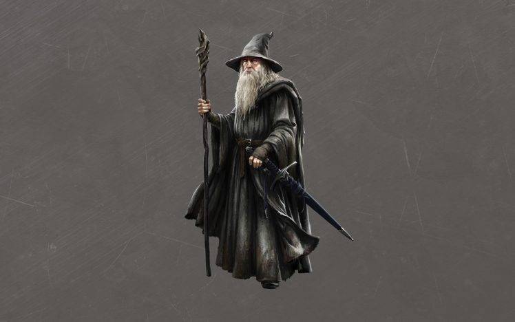Gandalf, The Lord Of The Rings, Artwork, Wizard, Sword HD Wallpaper Desktop Background