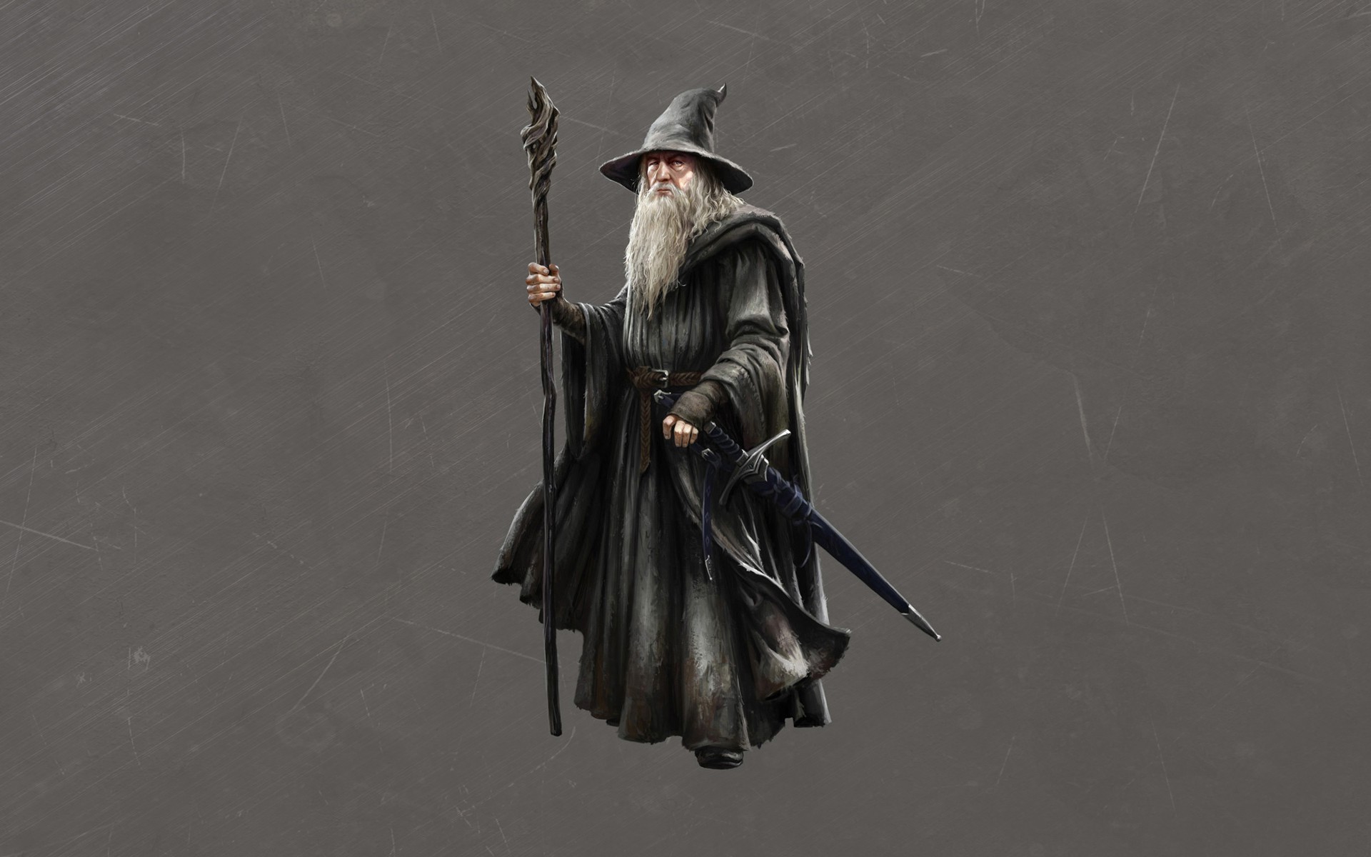 Gandalf, The Lord Of The Rings, Artwork, Wizard, Sword Wallpaper