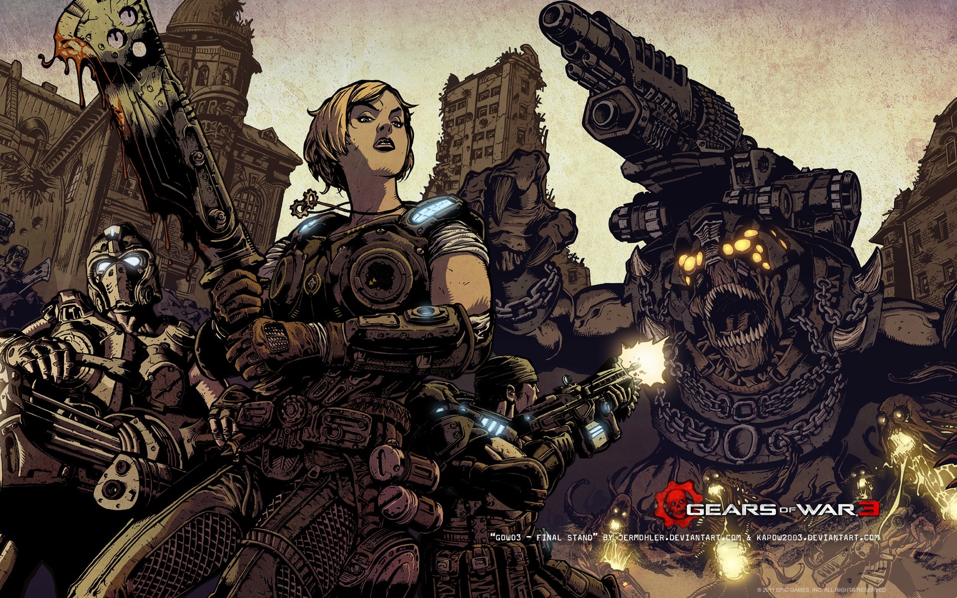 Gears Of War, Gears Of War 3, Video Games Wallpaper