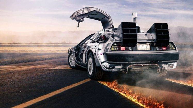 car, Back To The Future, DeLorean HD Wallpaper Desktop Background