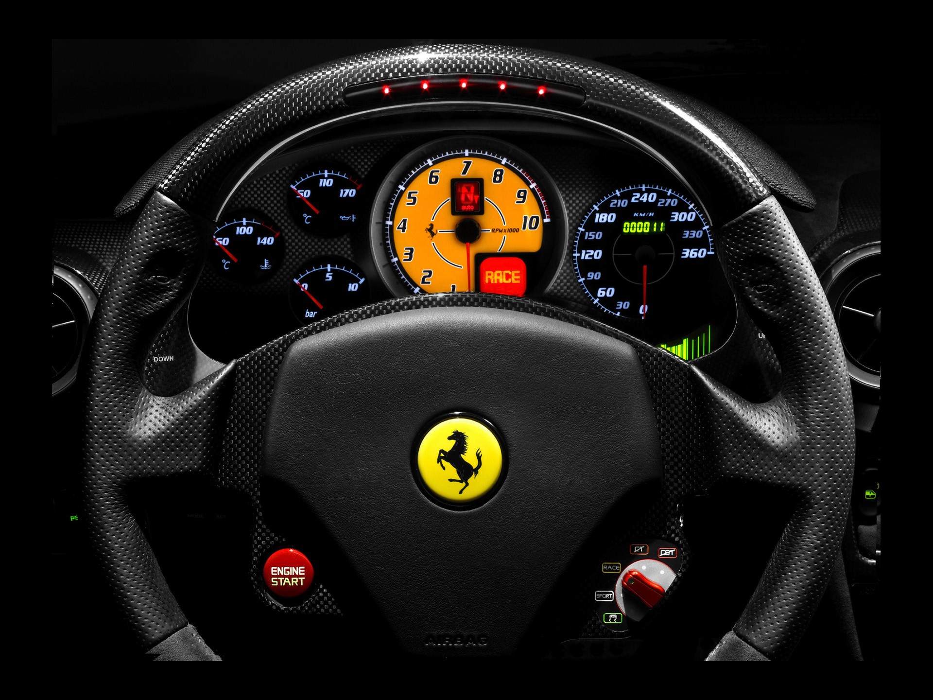 car, Dashboards, Ferrari Wallpaper