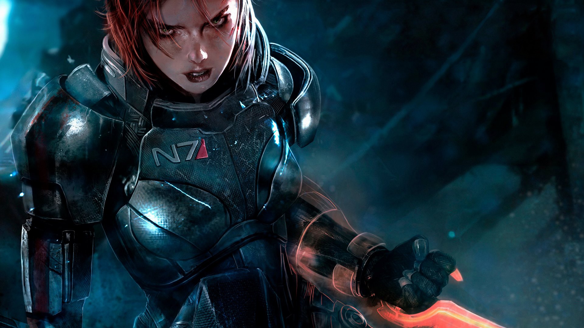 cyberpunk, Mass Effect Wallpaper