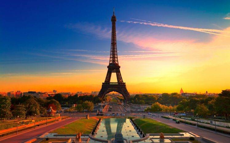 Paris, Eiffel Tower, HDR, Architecture, City, Sunset, France, Cityscape, Sunrise, Landscape HD Wallpaper Desktop Background