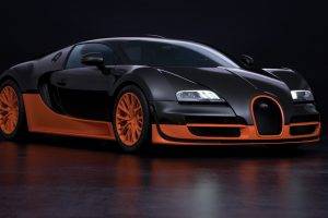 Bugatti Veyron Super Sport, Car, Orange