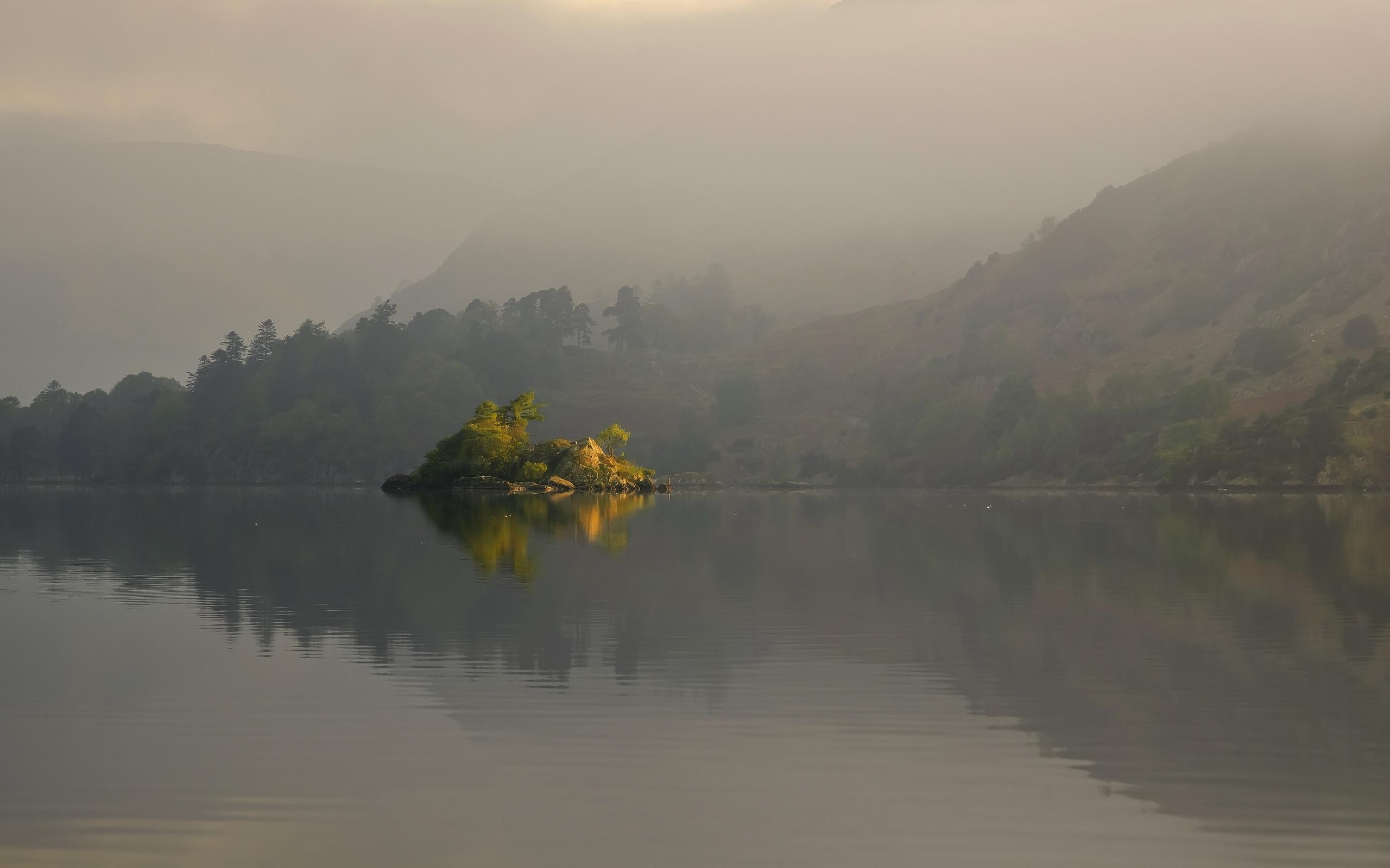 nature, Landscape, Lake, Mist Wallpaper