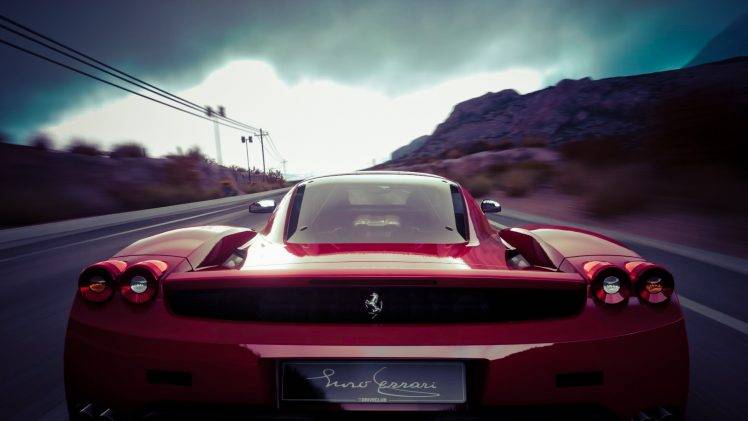 Driveclub, Ferrari, Enzo Ferrari, Racing HD Wallpaper Desktop Background