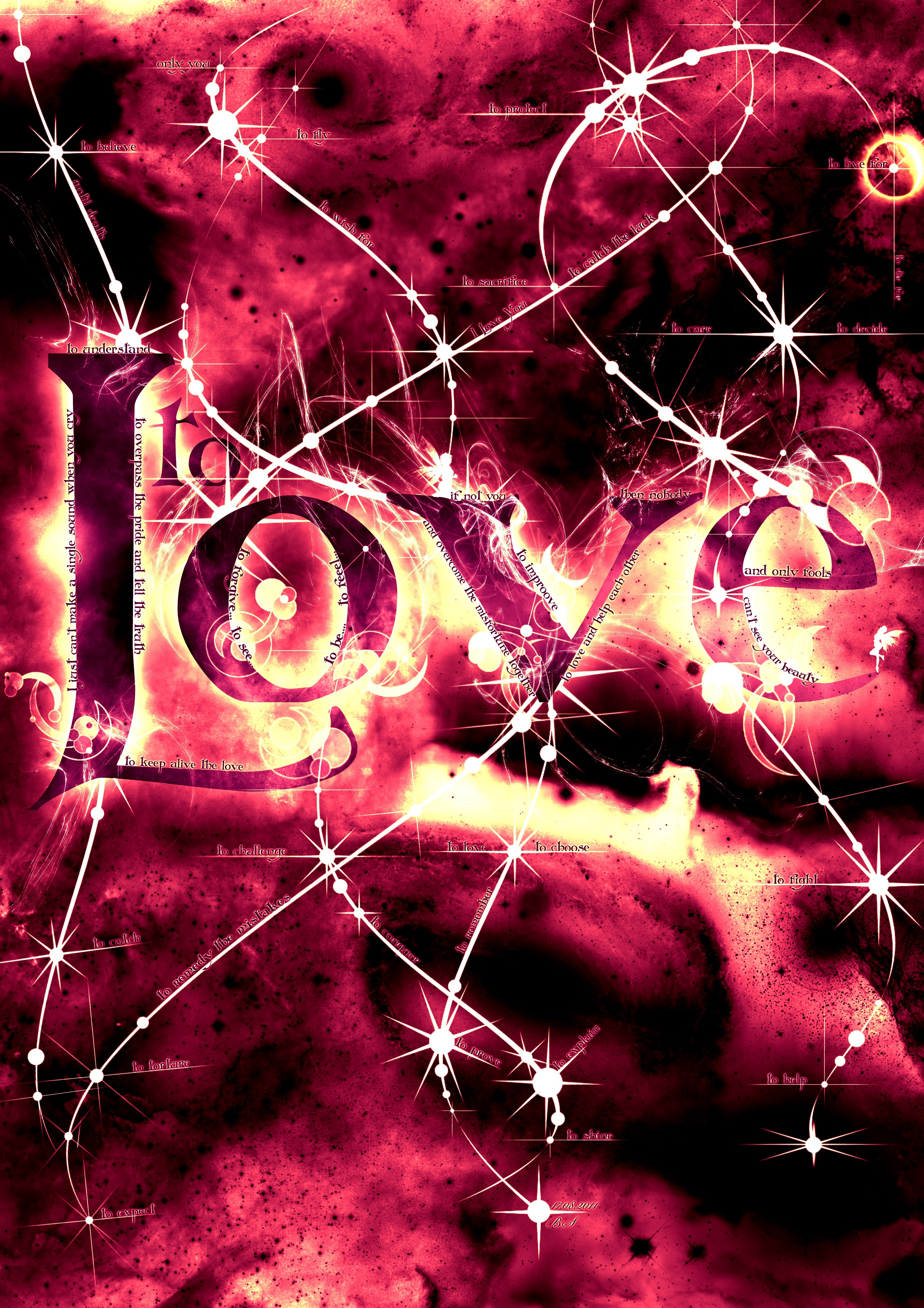 love, Abstract, Poster Wallpaper