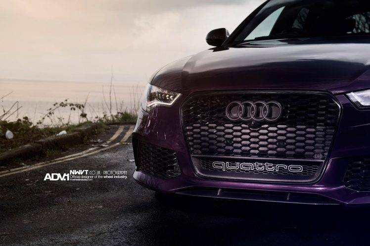 Audi, RS6, Purple, ADV.1, ADV.1 Wheels, Quattro, Audi Quattro, Car HD Wallpaper Desktop Background