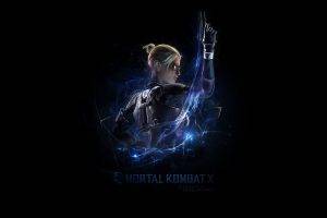 video Games, Mortal Kombat X, Mortal Kombat, Simple Background, Cassie Cage
