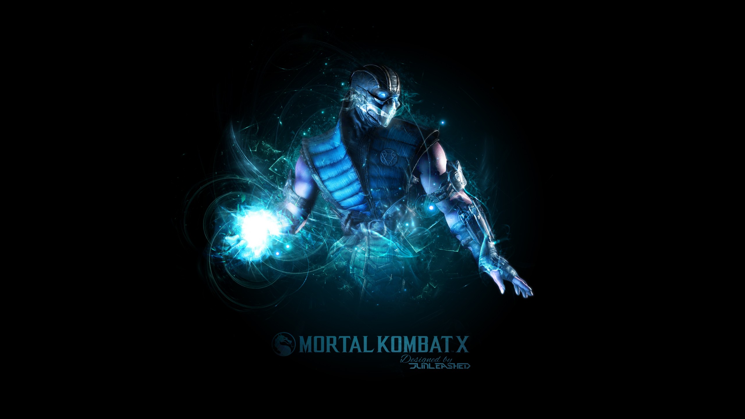 video Games, Mortal Kombat X, Mortal Kombat, Simple Background, Sub Zero Wallpaper