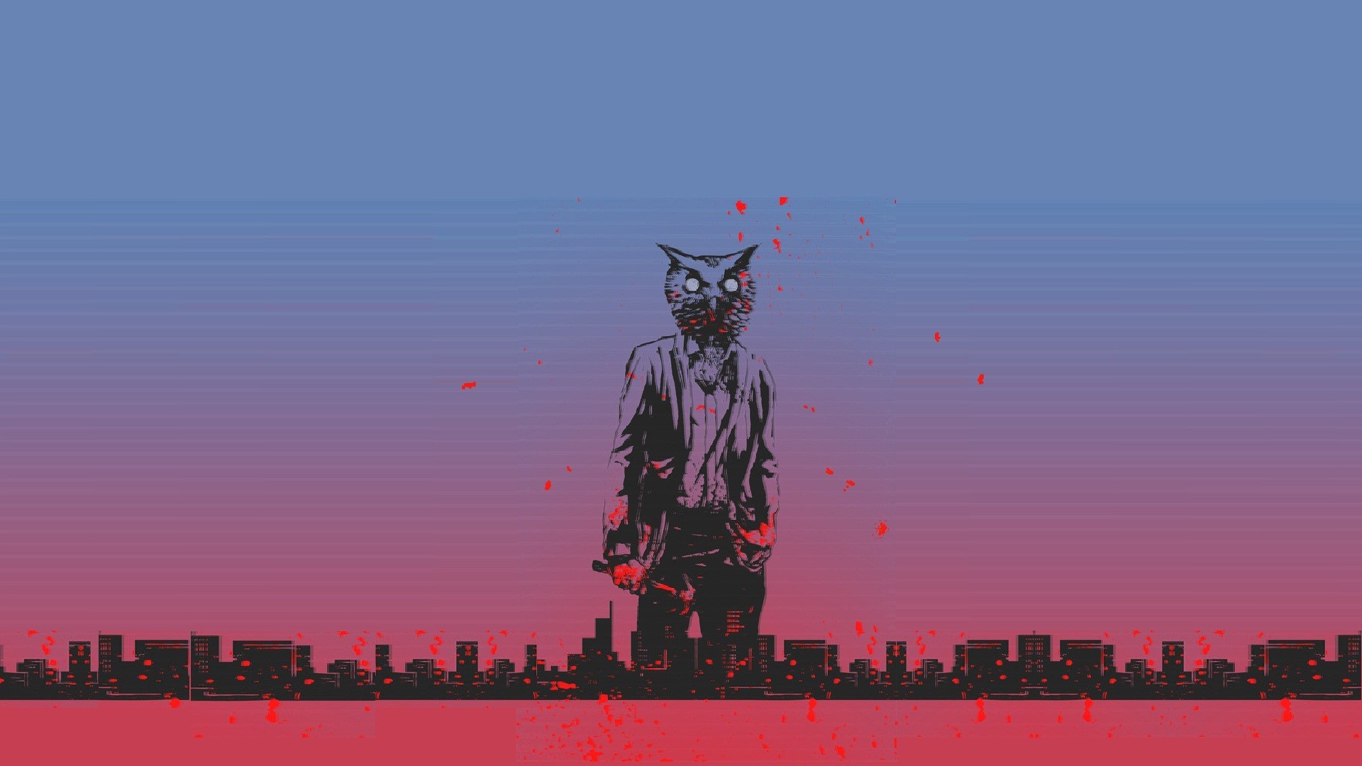 Hotline Miami, Video Games, 8 bit, Pink Wallpaper