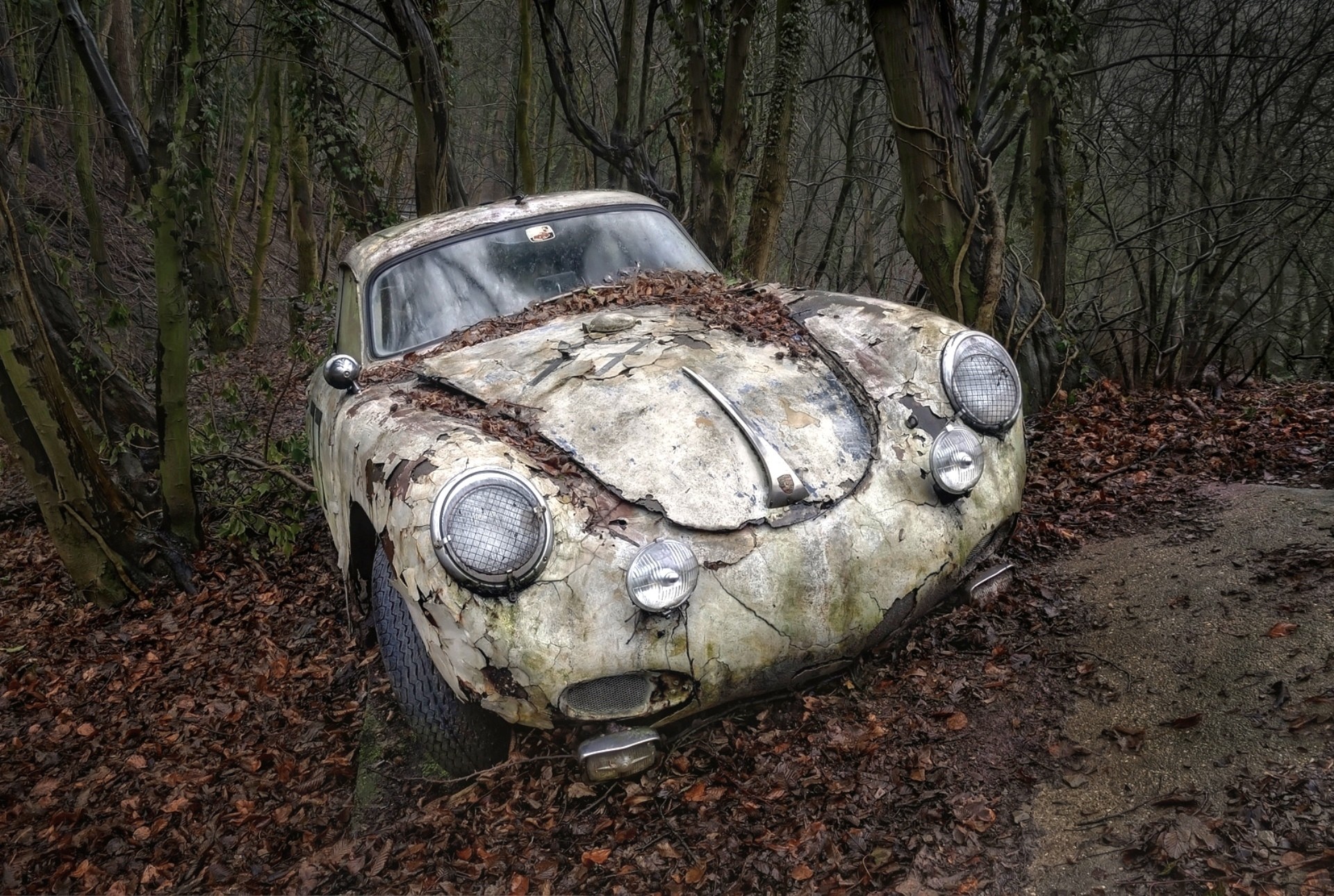 car, Wreck, Porsche Wallpaper