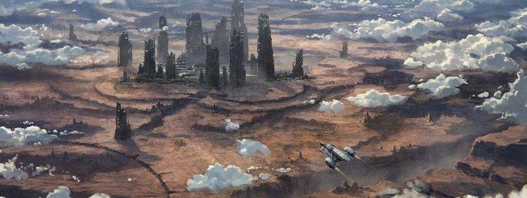 Star Citizen, Space, Science Fiction, Ruins, Aircraft HD Wallpaper Desktop Background