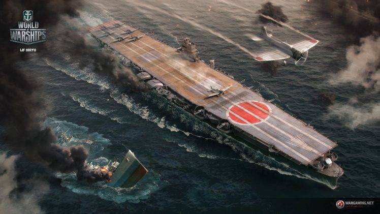 World Of Warships, Video Games, World War II, IJF Hiryu HD Wallpaper Desktop Background