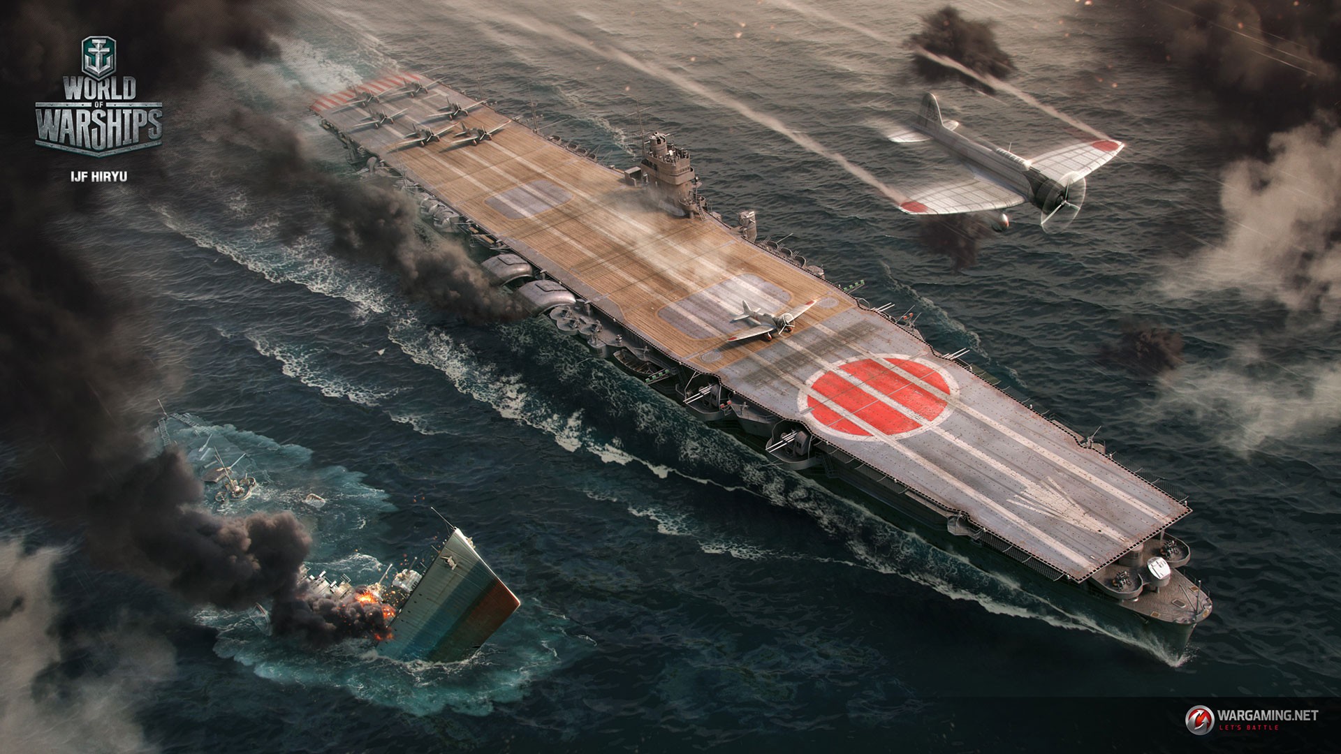 World Of Warships, Video Games, World War II, IJF Hiryu Wallpaper