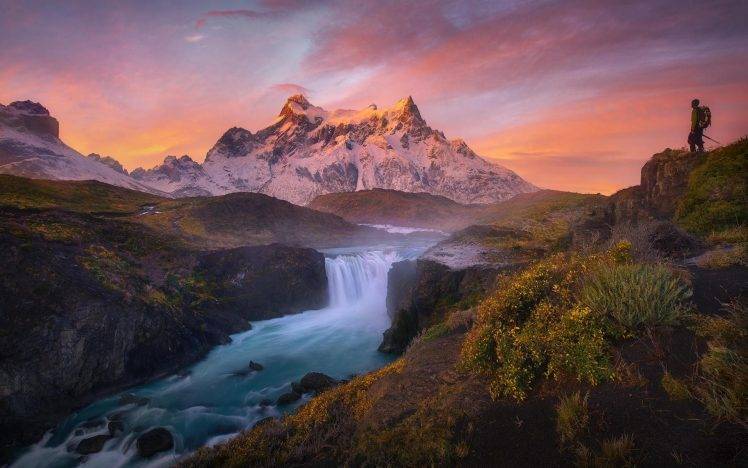 nature, Landscape, River, Waterfall, Mountain HD Wallpaper Desktop Background