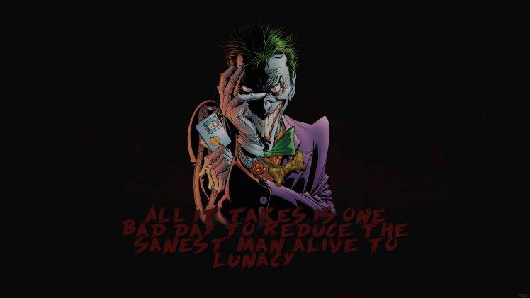 Joker, Batman Begins, Quote HD Wallpaper Desktop Background