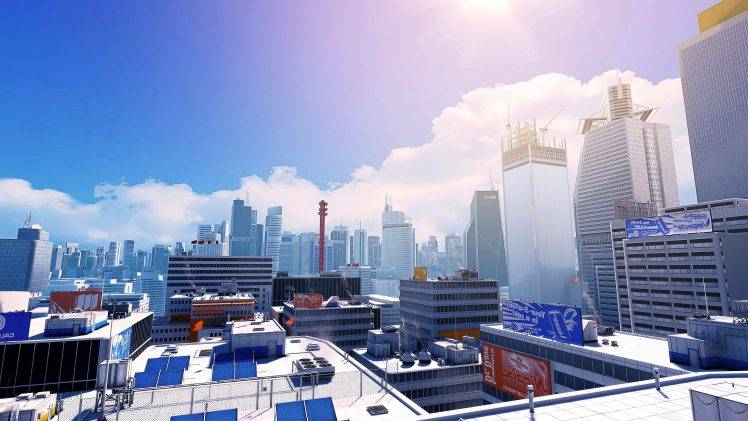 Mirrors Edge, Video Games, City, CGI HD Wallpaper Desktop Background