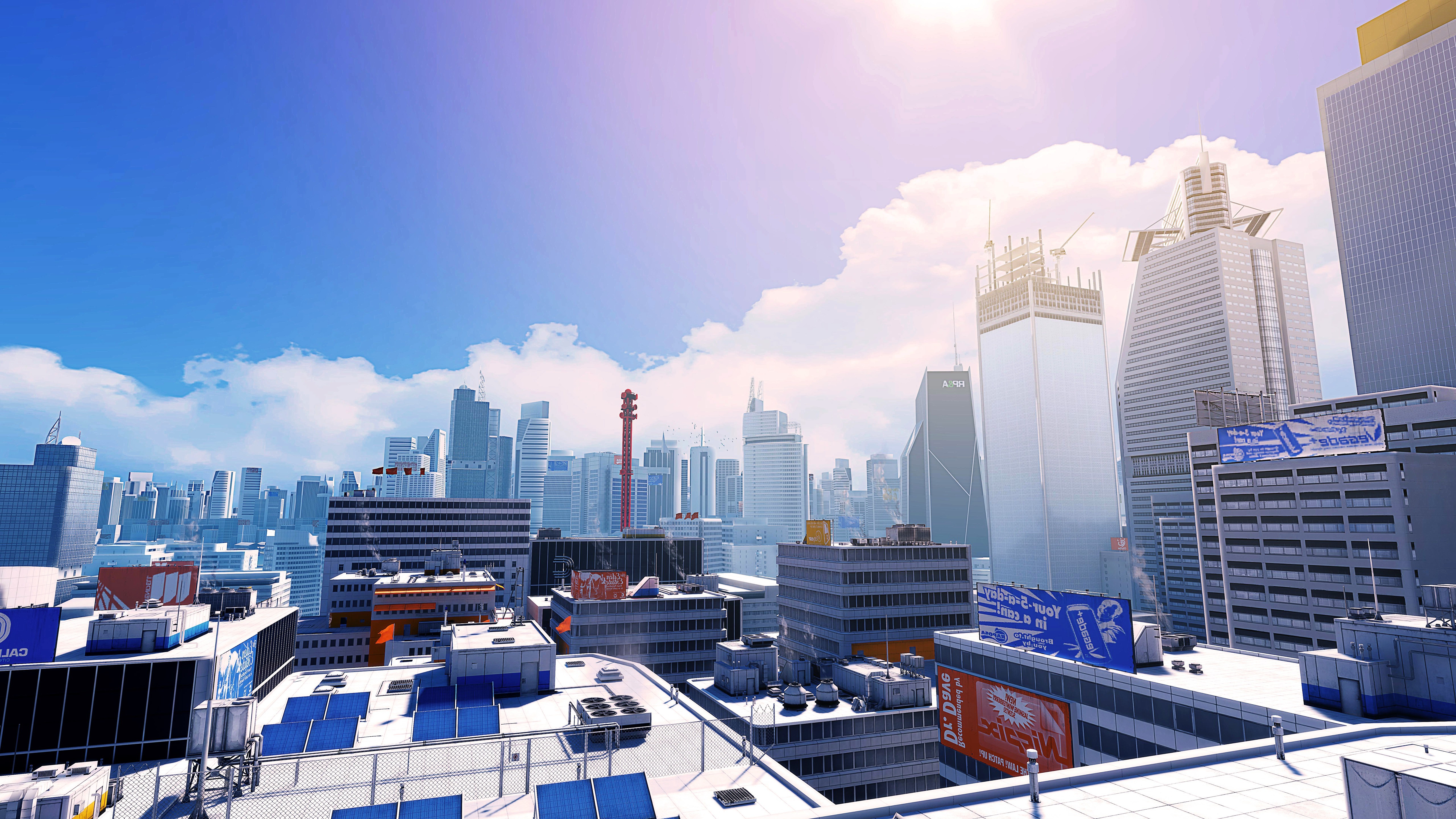 Mirrors Edge, Video Games, City, CGI Wallpaper