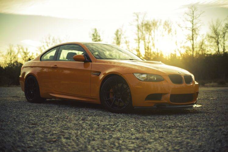 car, BMW, Orange HD Wallpaper Desktop Background