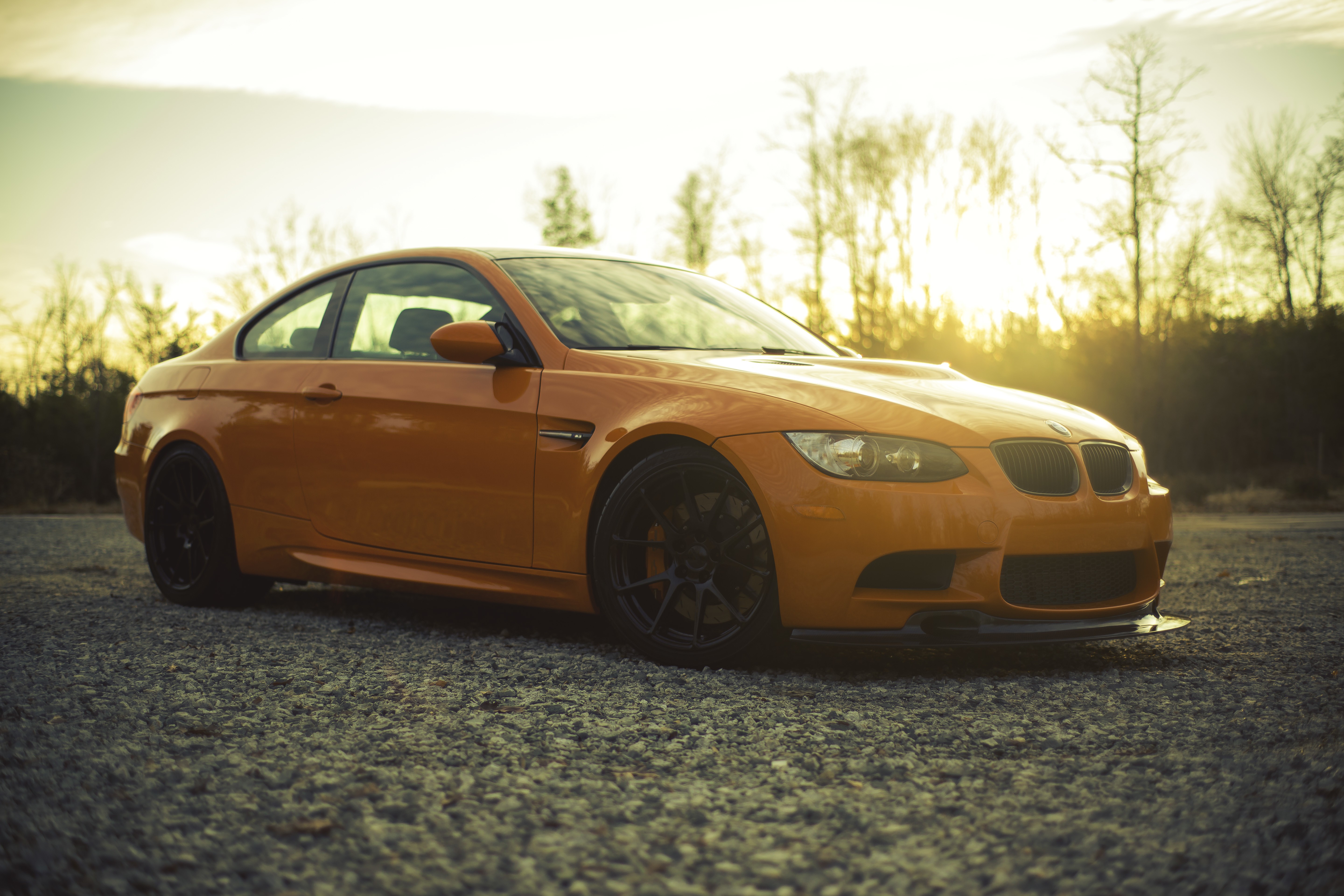car, BMW, Orange Wallpaper