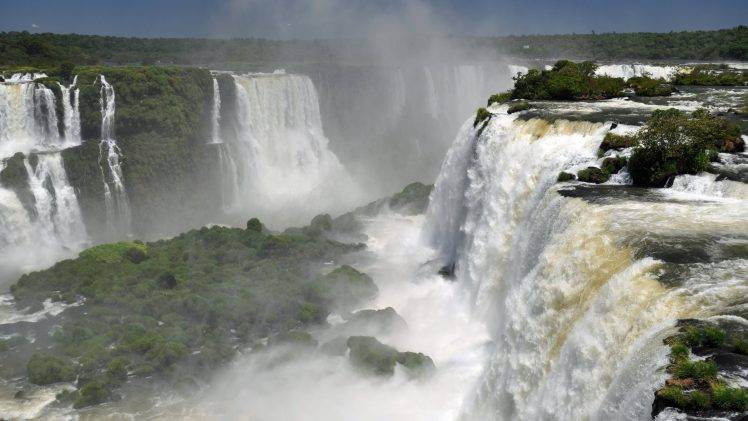 nature, Landscape, Waterfall, River, Iguazu Falls HD Wallpaper Desktop Background