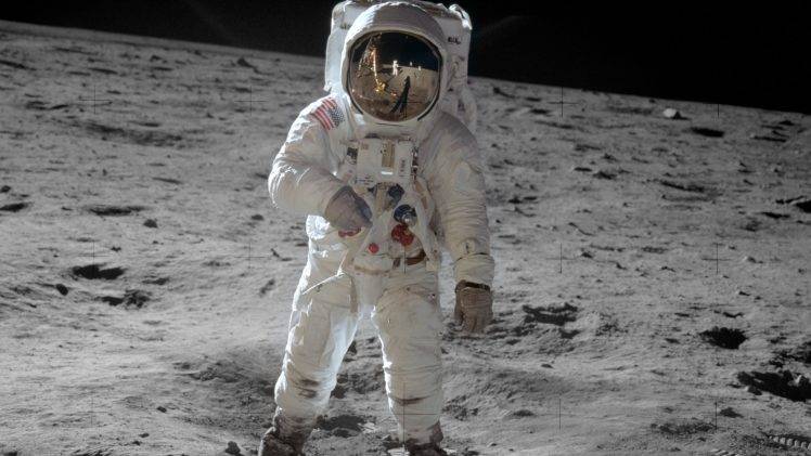 moon, Space, Astronaut HD Wallpaper Desktop Background
