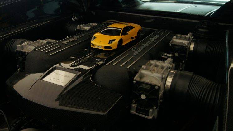 Lamborghini Murcielago, Engines, Car HD Wallpaper Desktop Background