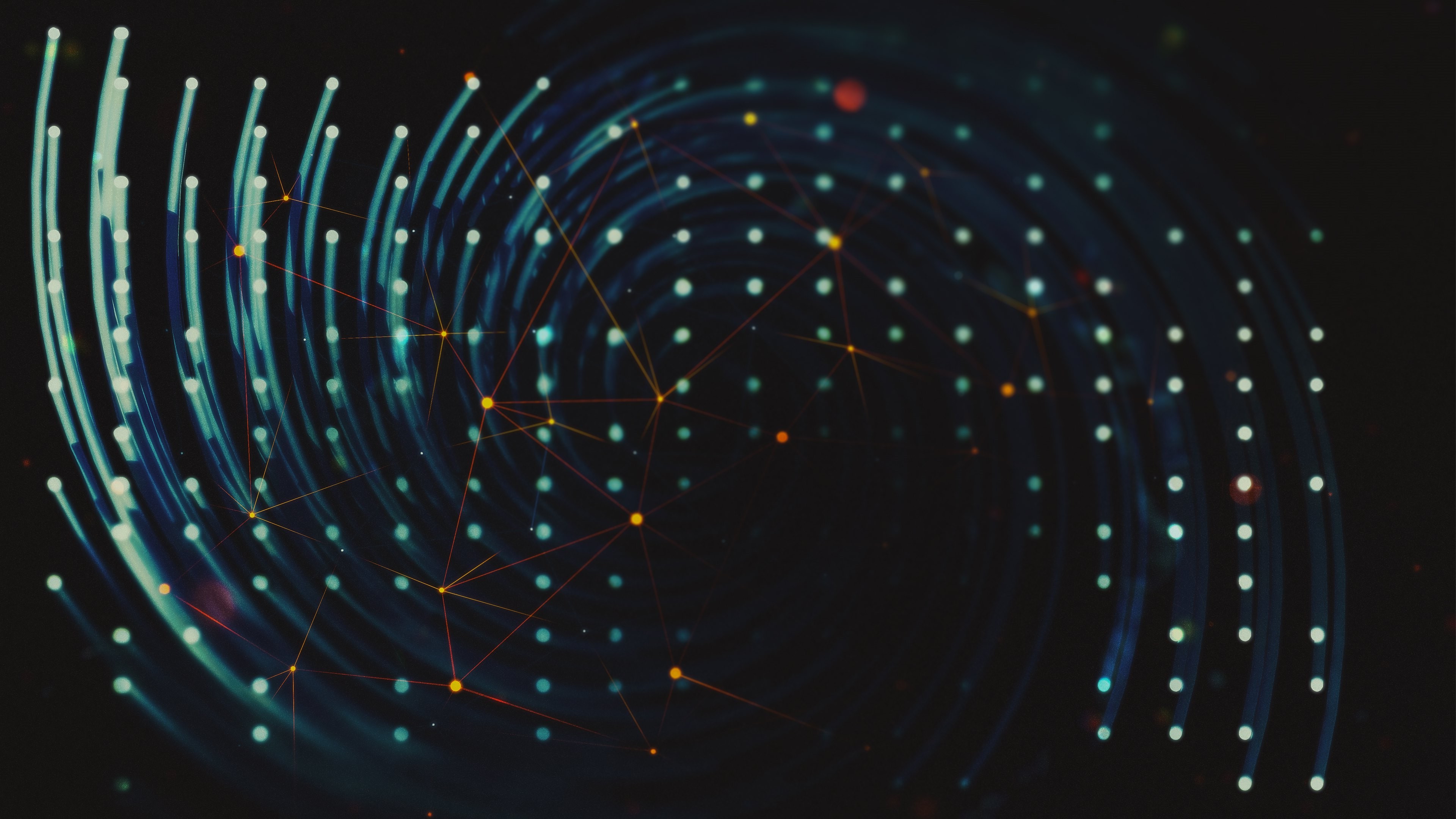 abstract, Dots, Spiral Wallpaper