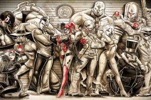 Harley Quinn, Batman, Joker, DC Comics, Digital Art