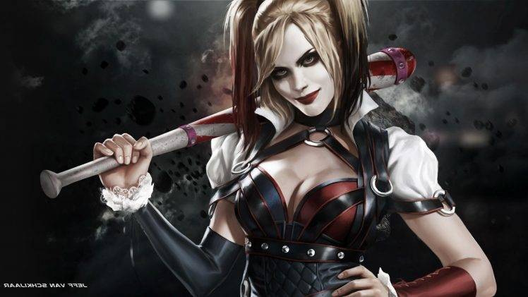 Harley Quinn Batman Joker Dc Comics Digital Art