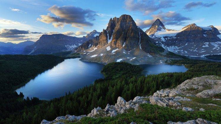 landscape, Nature, Lake, Forest, Mountain HD Wallpaper Desktop Background