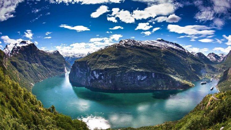 landscape, Nature, Norway, Mountain, Lake, Geiranger HD Wallpaper Desktop Background