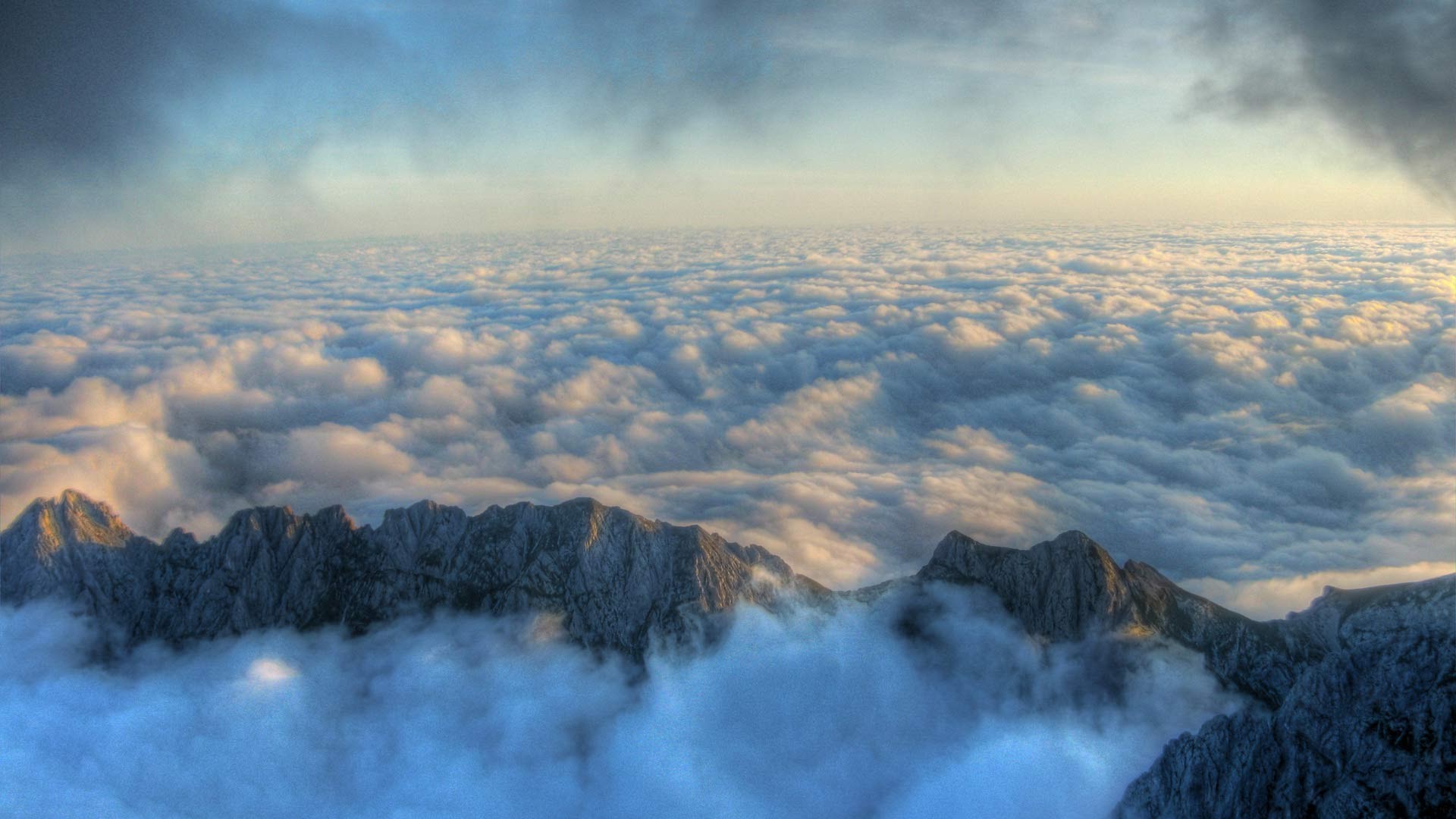landscape, Nature, Mist, Mountain, Clouds Wallpaper