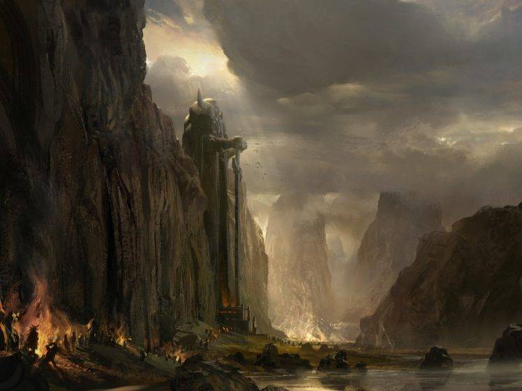 landscape, Drawing, Fantasy Art, Guild Wars