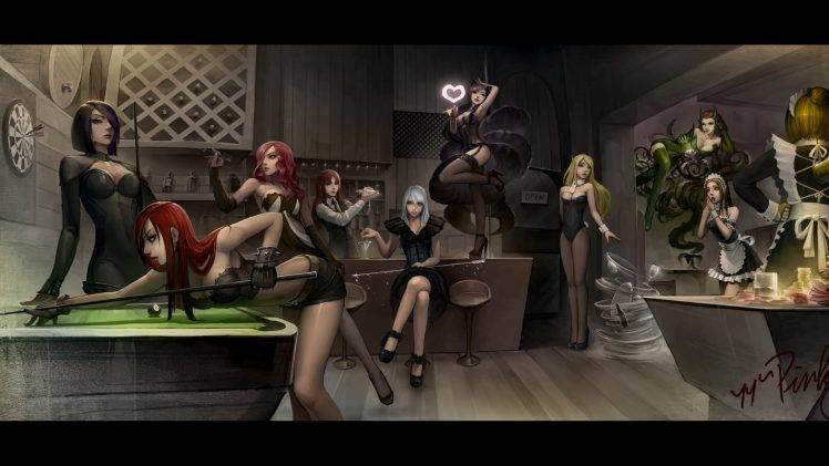bars, Groups Of Girls, Comic Art, League Of Legends HD Wallpaper Desktop Background
