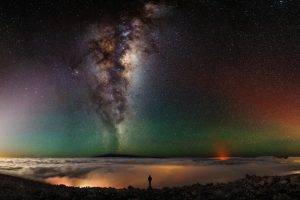 space, Alone, Night, Milky Way