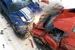 Burnout (video Game), Crash, Lamborghini, Muscle Cars, Destruction, Kaza