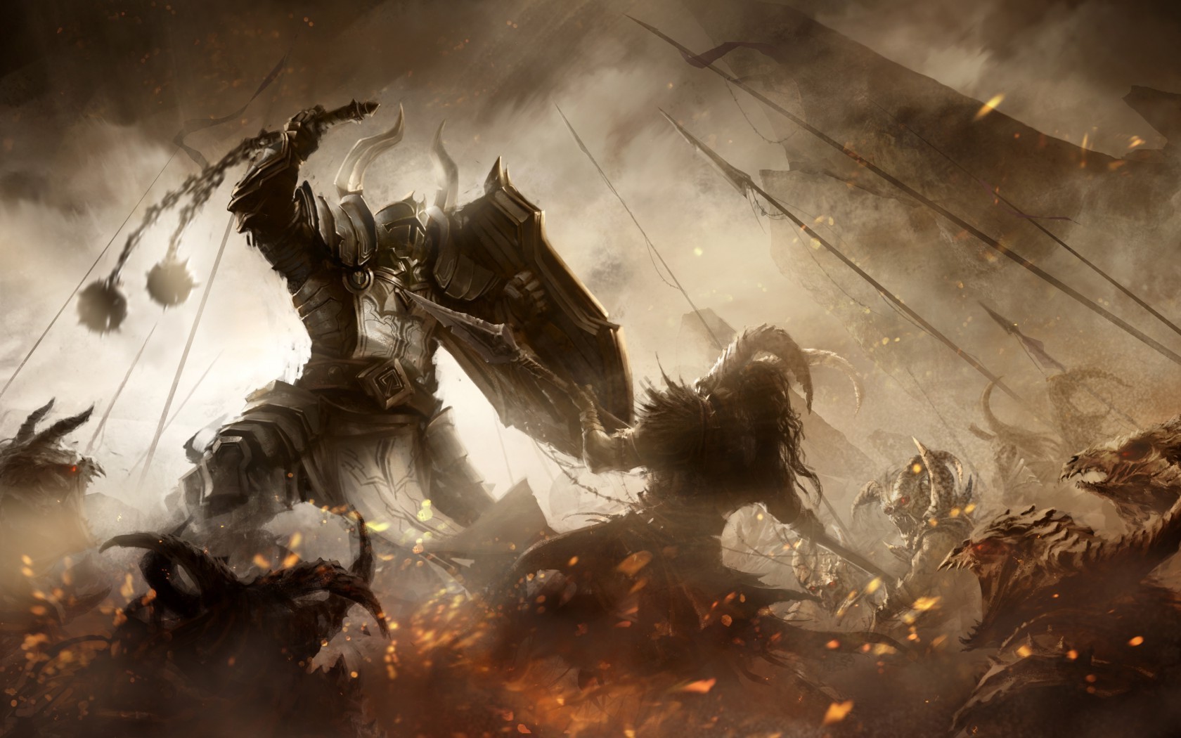 Diablo III, Diablo, Video Games, Fantasy Art, Digital Art Wallpaper