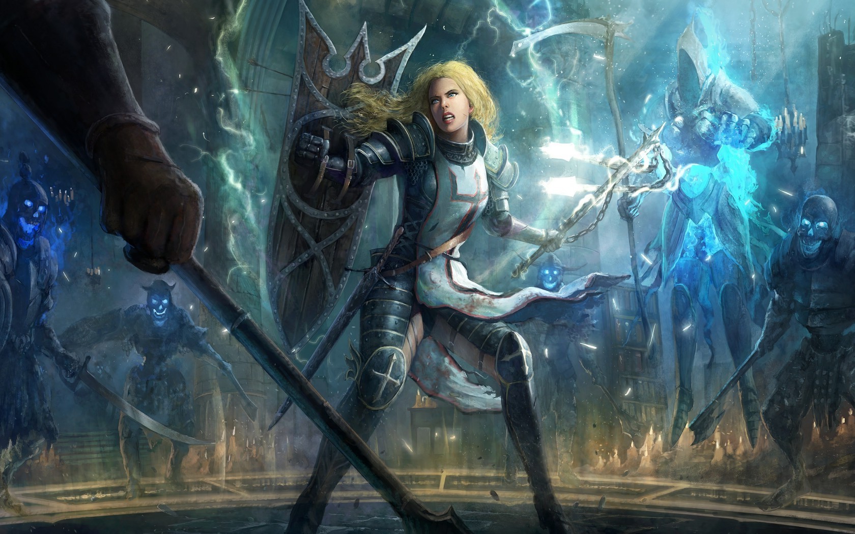 Diablo III, Diablo, Video Games, Fantasy Art, Digital Art, Crusaders Wallpaper