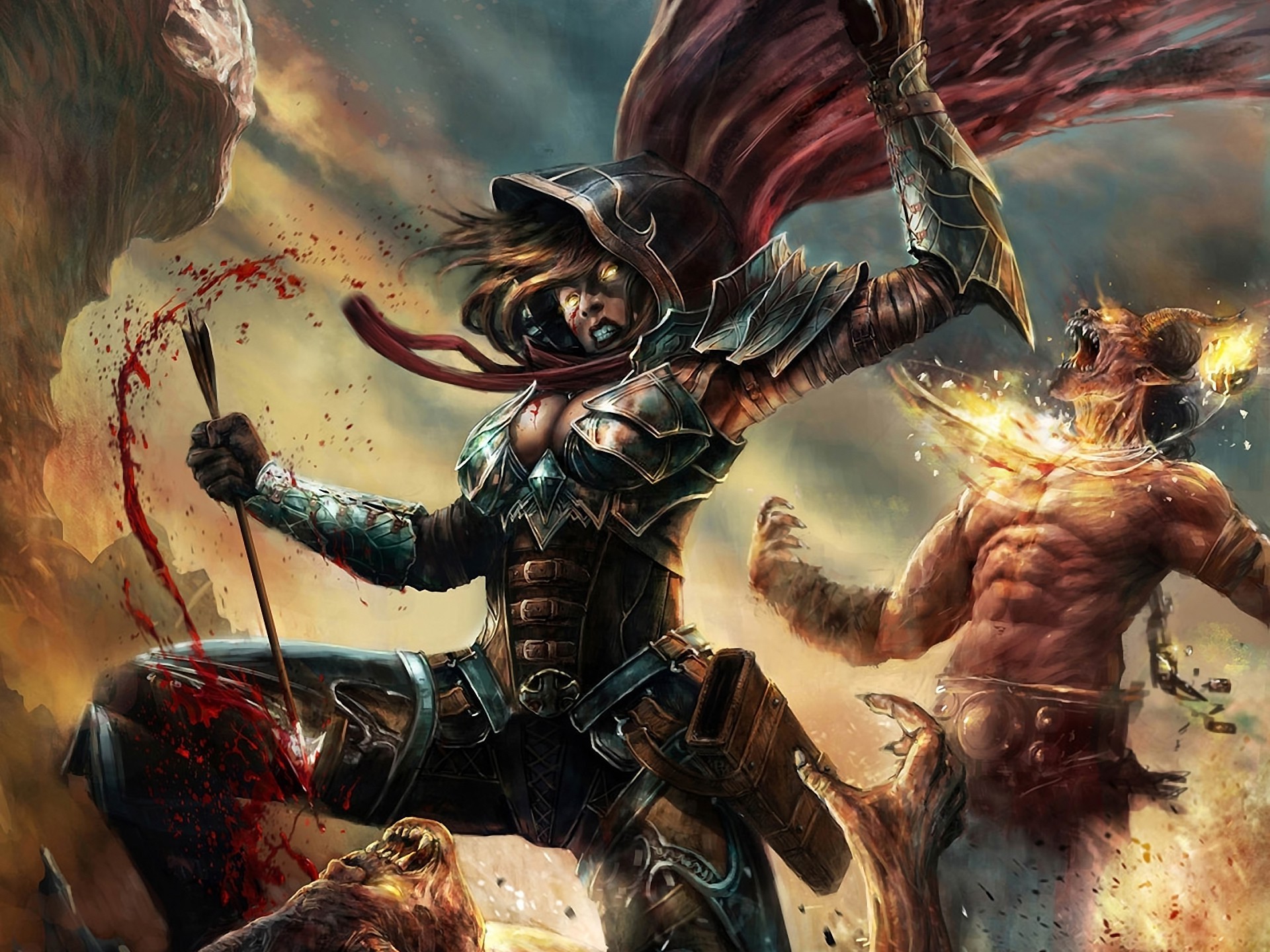 Diablo, Diablo III, Video Games, Fantasy Art, Digital Art Wallpapers HD