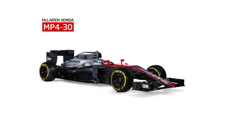 race Cars, Formula 1, McLaren F1, Honda, CGI, White Background, McLaren MP4 30, 2015, 3D HD Wallpaper Desktop Background