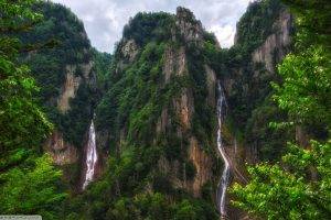 nature, Landscape, Waterfall, Forest